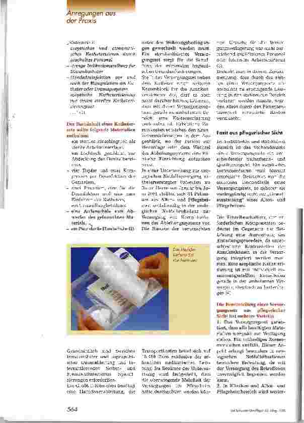Vorschauseite 3: Bedeutung und Einsatz der ableitenden Inkontinenzversorgung