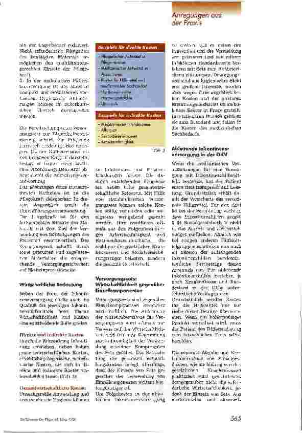 Vorschauseite 4: Bedeutung und Einsatz der ableitenden Inkontinenzversorgung