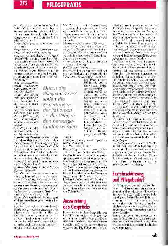 Vorschauseite 3: Die Pflegeanamnese als Basis der patientenorientierten Pflege