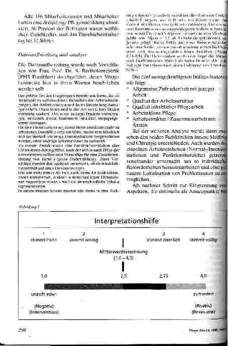 Vorschauseite 4: Arbeitszufriedenheit und Arbeitsbedingungen des Pflegepersonals als Grundlage betriebsinterner Interventionen