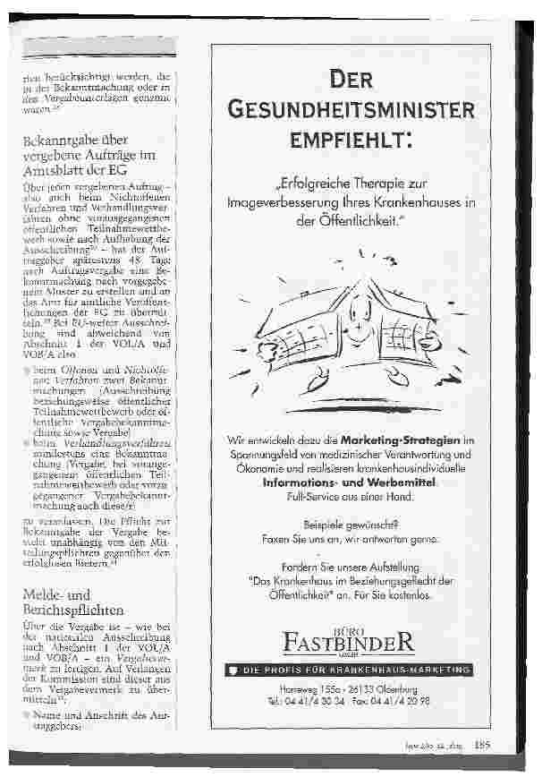 Vorschauseite 3: EU-weite Ausschreibung und Vergabe nach VOL/A und VOB/A im Krankenhaus