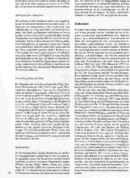 Vorschauseite 5: Die Effektivität nicht-medikamentöser Interventionen in der Schmerzbehandlung von Frühund Termingeborenen