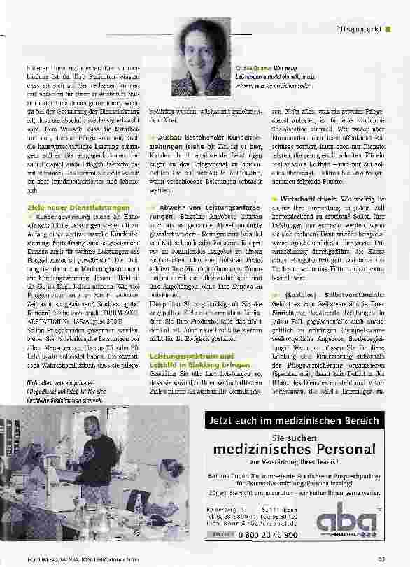 Vorschauseite 2: Für jede neue Strategie, für jede neue Leistung gilt:Maßstab ist das Leitbild- Teil V