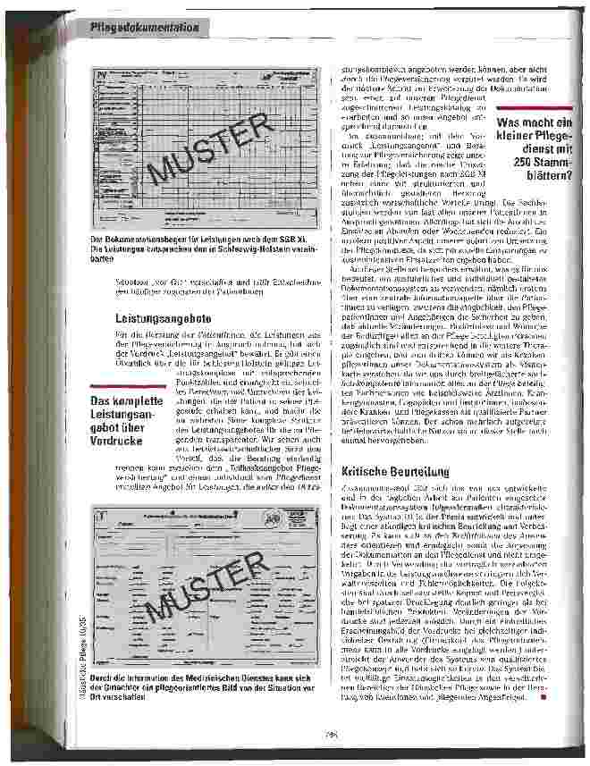 Vorschauseite 3: Das System paßt sich an Ein Pflegedokumentationssystem aus der Praxis für die Praxis