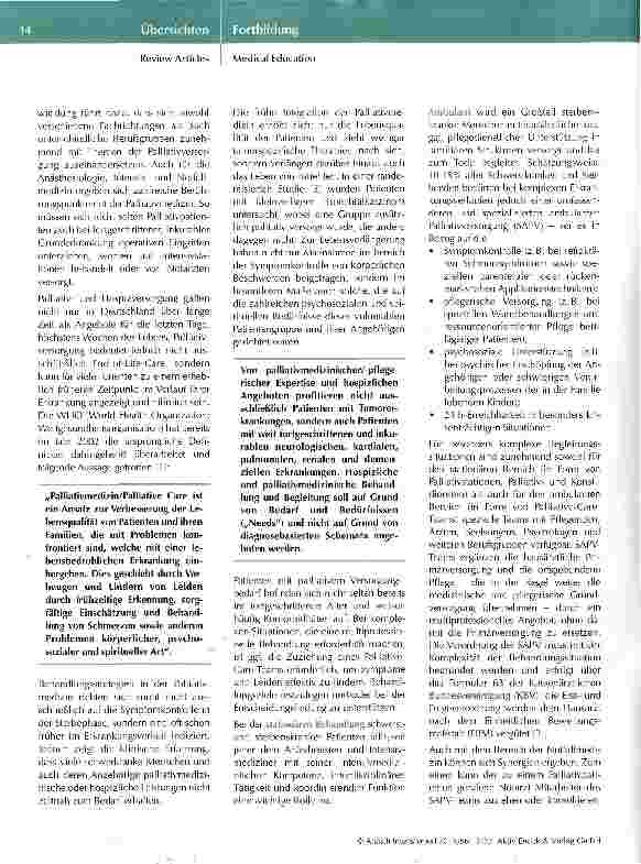 Vorschauseite 2: Behandlungsstrategien in der Palliativmedizin