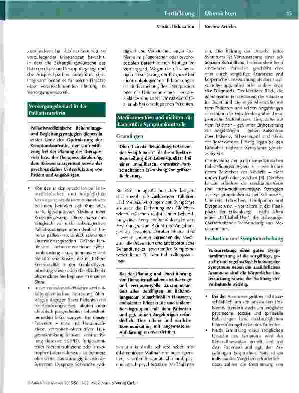 Vorschauseite 3: Behandlungsstrategien in der Palliativmedizin