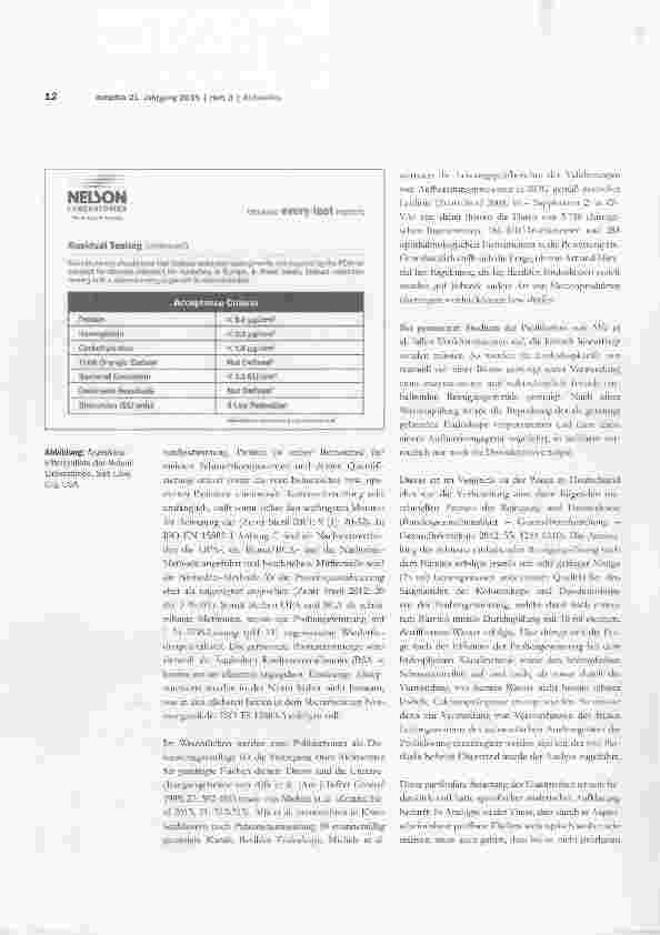 Vorschauseite 2: Diskussion der international unterschiedlichen Akzeptanzkriterien zur Bewertung der Reinigungswirkung