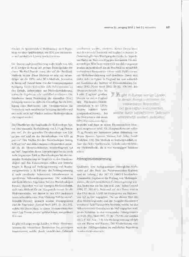 Vorschauseite 3: Diskussion der international unterschiedlichen Akzeptanzkriterien zur Bewertung der Reinigungswirkung