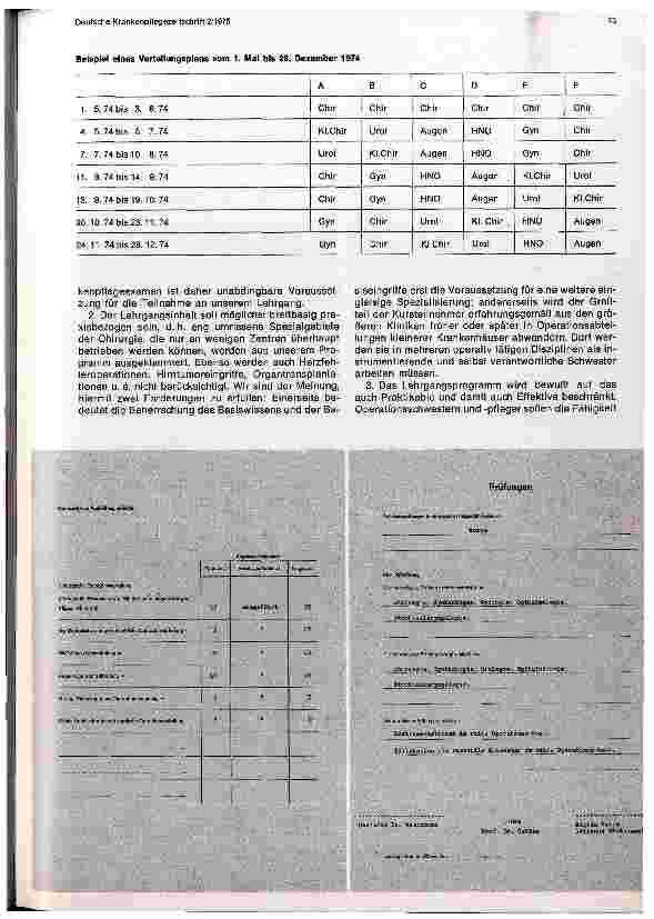 Vorschauseite 2: Heranbildung von Operationsschwestern und Operationspflegern in den Städtischen Krankenanstalten Ludwigshafen/Rhein