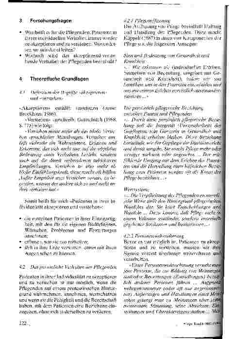 Vorschauseite 2: Patienten akzeptieren und verstehen Eine Studie über Erleben und Verhalten von Pflegenden in menschlich anspruchsvollen Plfegesituationen