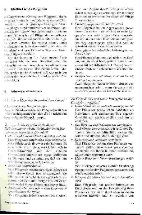 Vorschauseite 5: Patienten akzeptieren und verstehen Eine Studie über Erleben und Verhalten von Pflegenden in menschlich anspruchsvollen Plfegesituationen