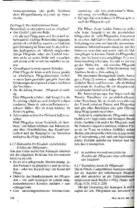Vorschauseite 6: Patienten akzeptieren und verstehen Eine Studie über Erleben und Verhalten von Pflegenden in menschlich anspruchsvollen Plfegesituationen
