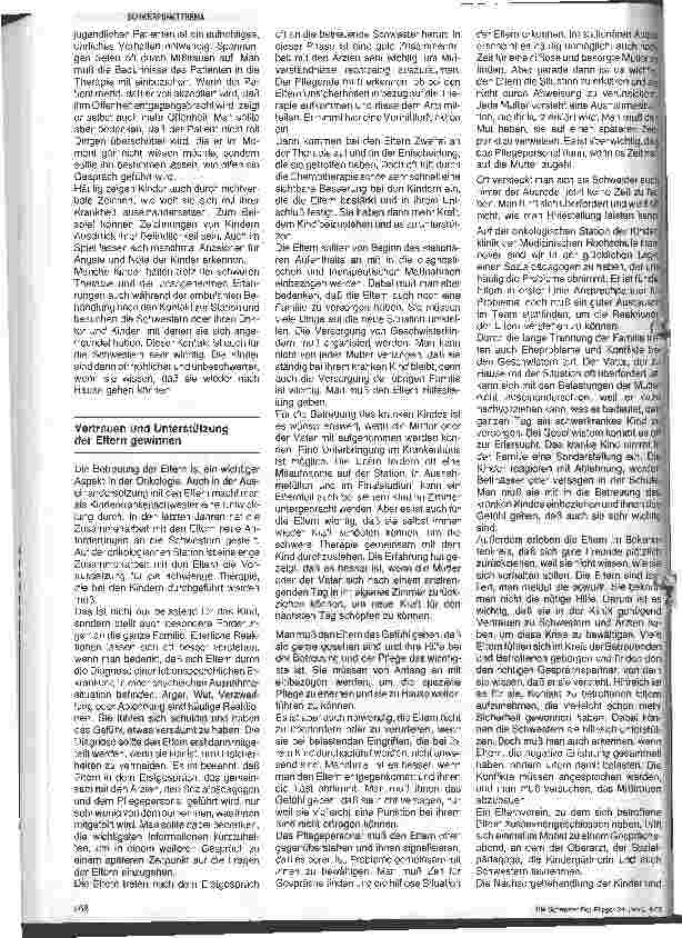 Vorschauseite 2: Psychische Begleitung onkologisch erkrankter Kinder und ihrer Angehörigen - durch das Pflegepersonal