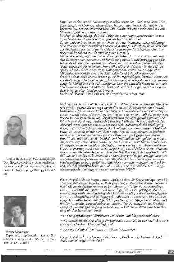 Vorschauseite 2: Muß ärztliches Wissen durch einen Arzt unterrichtet werden?