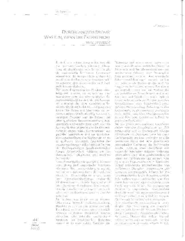 Vorschauseite 1: DURCHGANGSSYNDROME:WAS TUN, WENN DER PATIENT NICHT WACH WIRD?