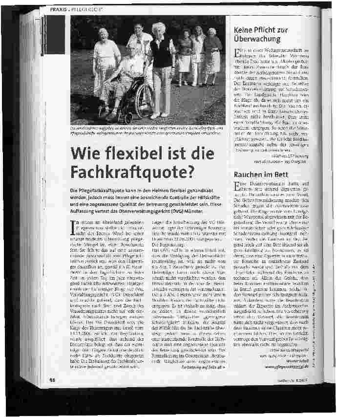 Vorschauseite 1: Wie flexibel ist die Fachkraftquote?
