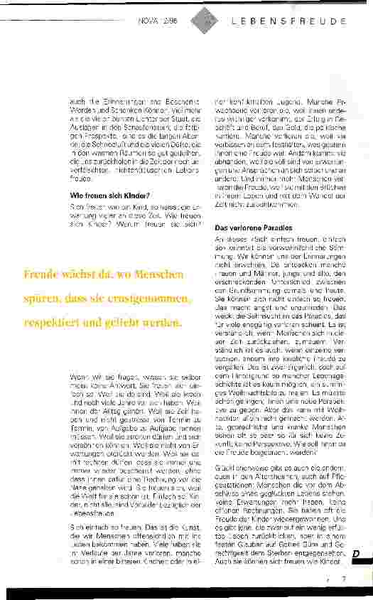 Vorschauseite 2: Sich wie Kinder freuen können