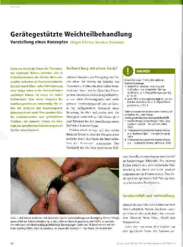 Vorschauseite 1: Gerätegestützte Weichteilbehandlung