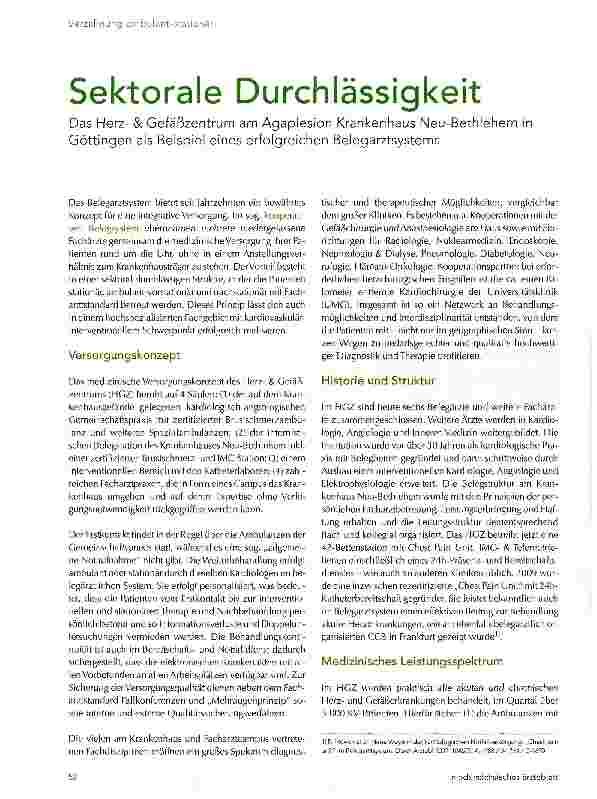 Vorschauseite 1: Sektorale Durchlässigkeit