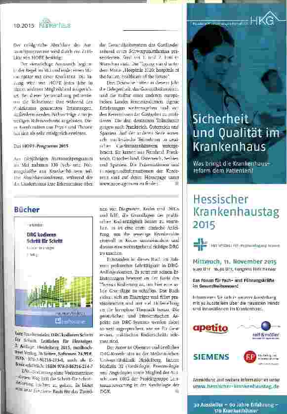 Vorschauseite 2: Das HOPE-Austauschprogramm für Mitarbeiter im Krankenhaus-management