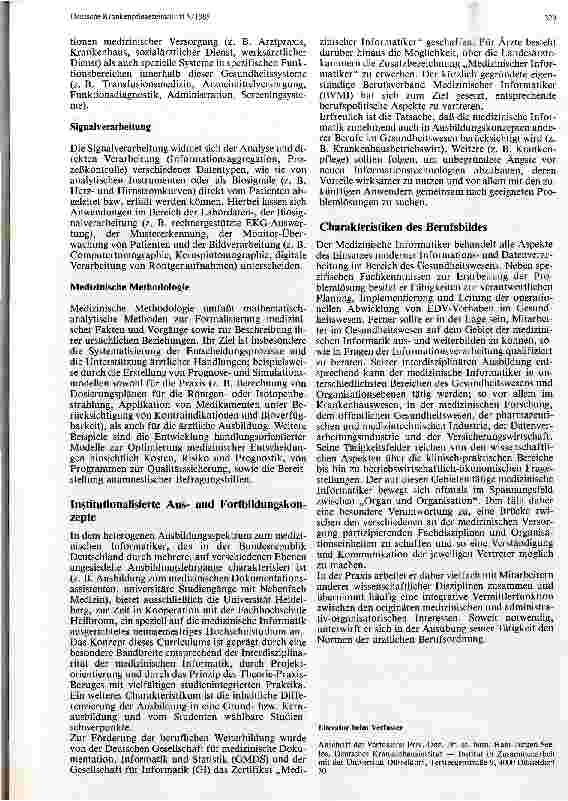 Vorschauseite 3: Was ist eigentlich medizinische Informatik