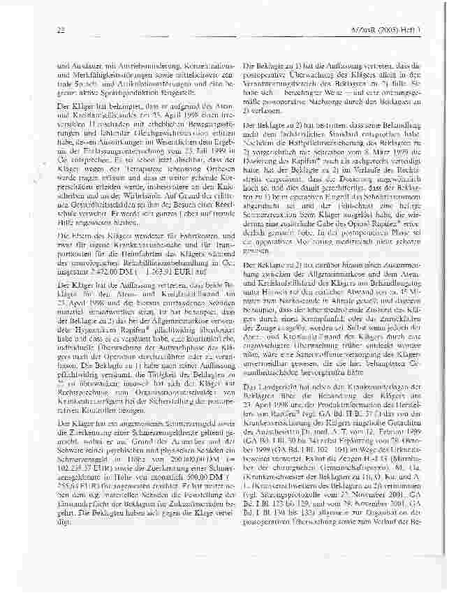Vorschauseite 3: Zur Überwachungspflicht kooperierender Ärzte