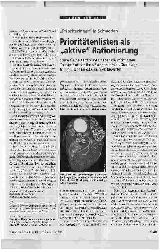 Vorschauseite 3: Der Schlüssel liegt im KrankenhausOrganspende
