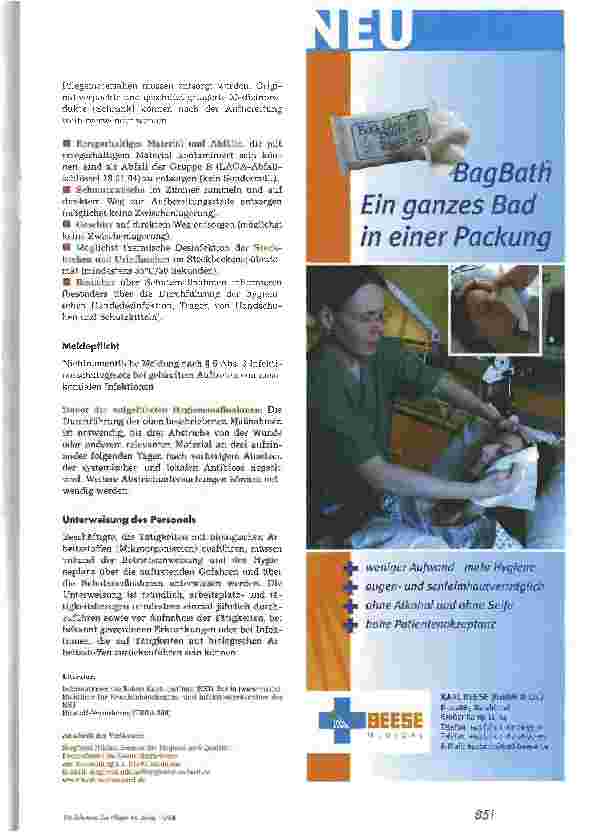 Vorschauseite 2: Hygienemaßnahmen bei Infektionen durch ESBL-bildende gramnegative Stäbchenbakterien