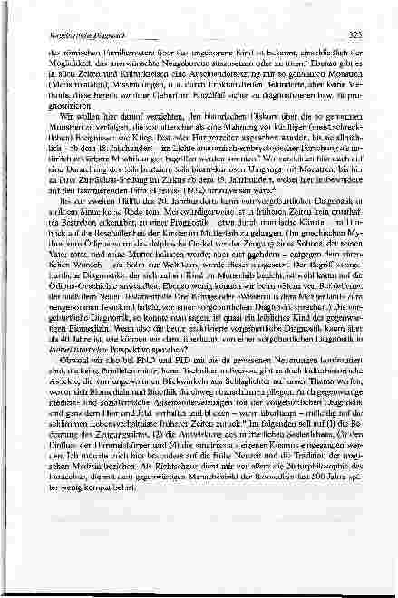 Vorschauseite 5: Vorgeburtliche DiagnostikEine kulturhistorische Betrachtung jenseits der Biomedizin