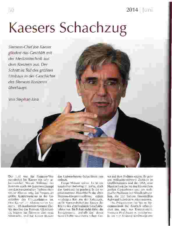 Vorschauseite 1: Kaesers Schachzug