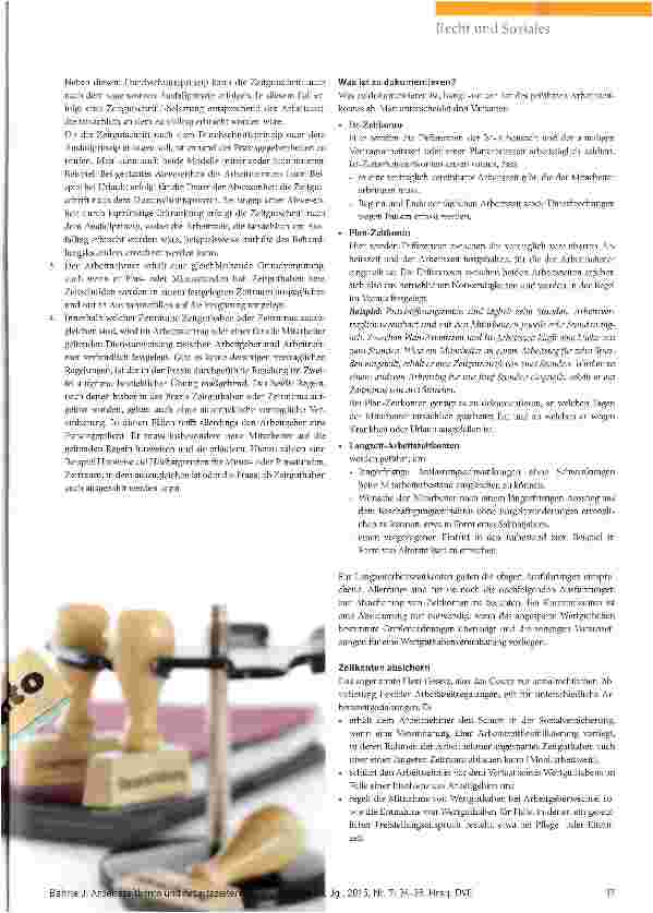 Vorschauseite 4: Arbeitszeitkonto und Arbeitszeiterfassung -Eckpunkte, die Sie kennen sollten