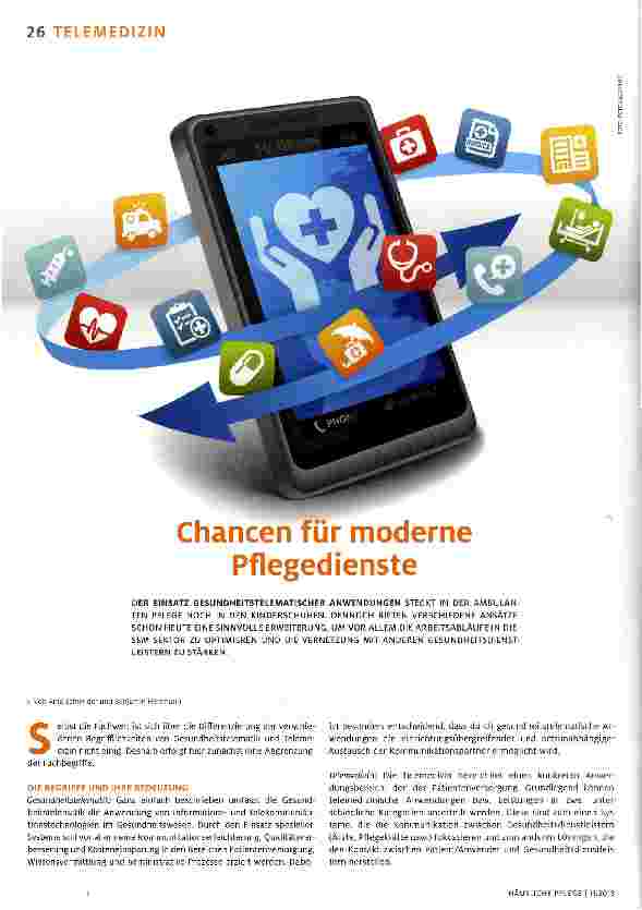 Vorschauseite 1: Chancen für moderne Pflegedienste