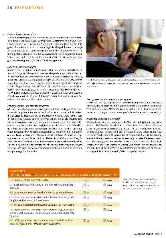 Vorschauseite 3: Chancen für moderne Pflegedienste