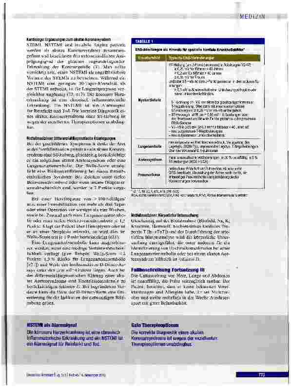 Vorschauseite 6: Interdisziplinäre Versorgung akuter Thoraxschmerzen
