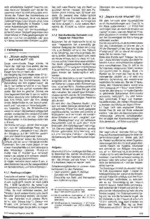 Vorschauseite 2: Recht in Pflege und Betreuung ; 7. Folge: Rechte des Patienten: Schutz vor Schädigung und Erzielung eines gerechten Ausgleichs