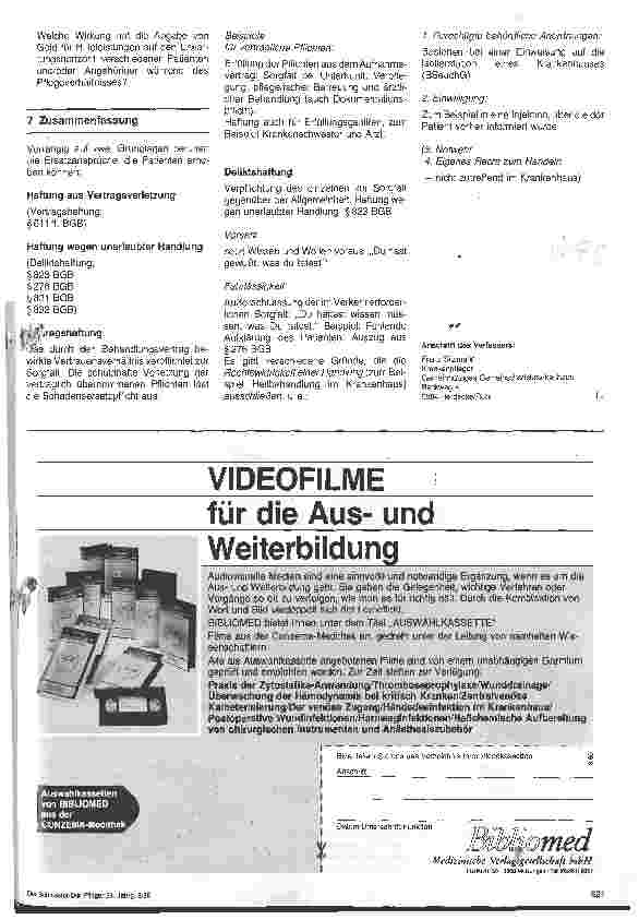 Vorschauseite 4: Recht in Pflege und Betreuung ; 7. Folge: Rechte des Patienten: Schutz vor Schädigung und Erzielung eines gerechten Ausgleichs