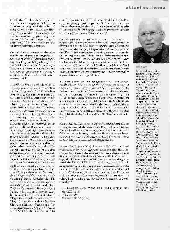 Vorschauseite 2: Sind Investitionskosten Bestandteil angemessener Vergütungen?