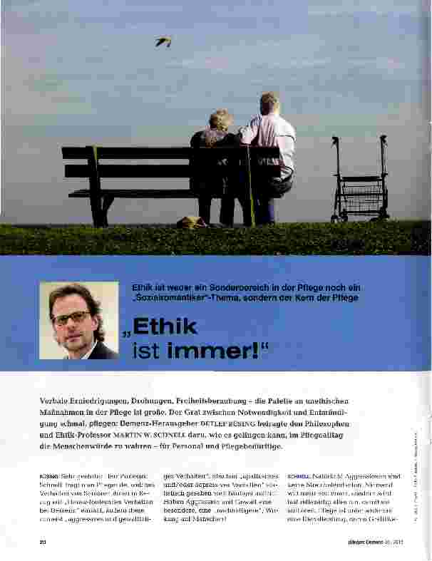 Vorschauseite 1: Ethik ist immer!