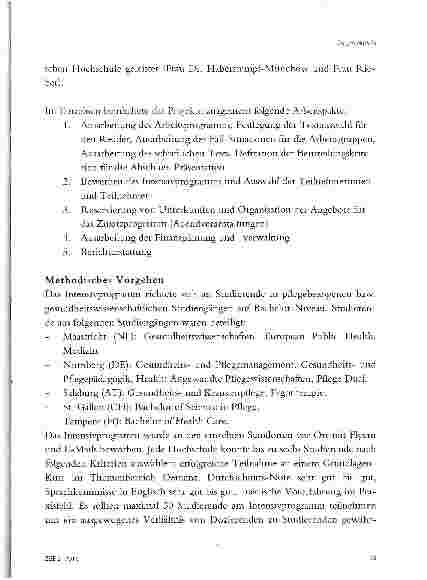 Vorschauseite 5: ERASMUS-SUMMERSCHOOL 2014 „ADVANCES IN DEMENTIA CARE