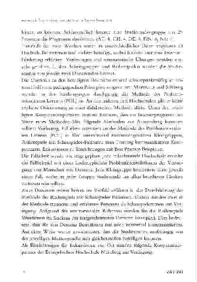 Vorschauseite 6: ERASMUS-SUMMERSCHOOL 2014 „ADVANCES IN DEMENTIA CARE