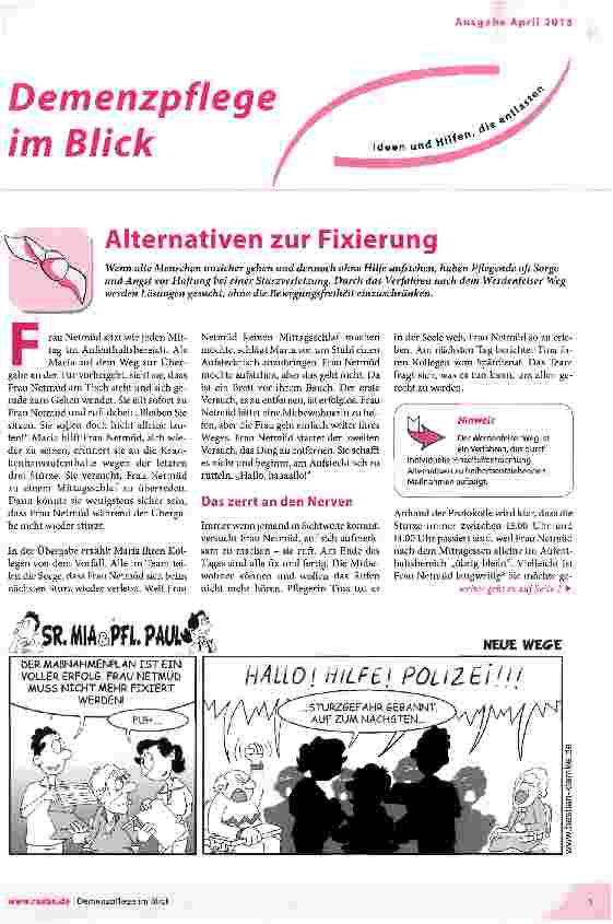 Vorschauseite 1: Alternativen zur Fixierung
