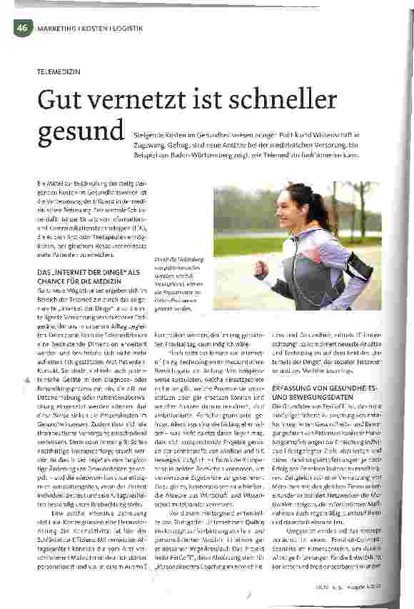 Vorschauseite 1: Gut vernetzt ist schneller gesund