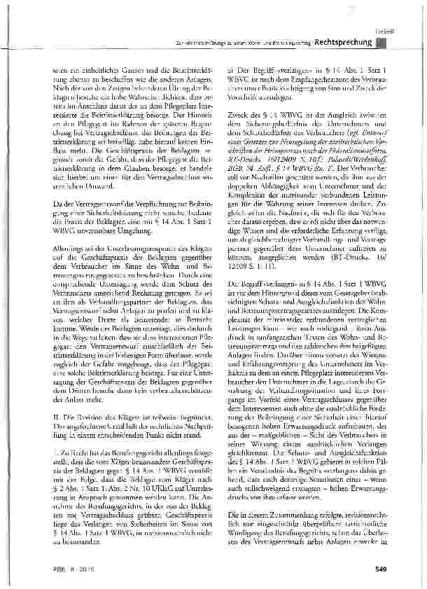 Vorschauseite 3: Zur »Beitrittserklärung« zu einem Wohnund BetreuungsvertragWBVG § 14 Abs. 1 Satz 1; UKLaC § 2 Abs. 1 Satz 1 und Abs. 2 Nr. 10