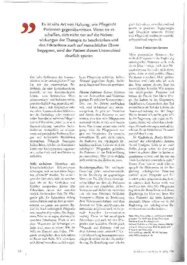 Vorschauseite 5: KREBSPATIENTEN EINFÜHLSAM BEGLEITEN