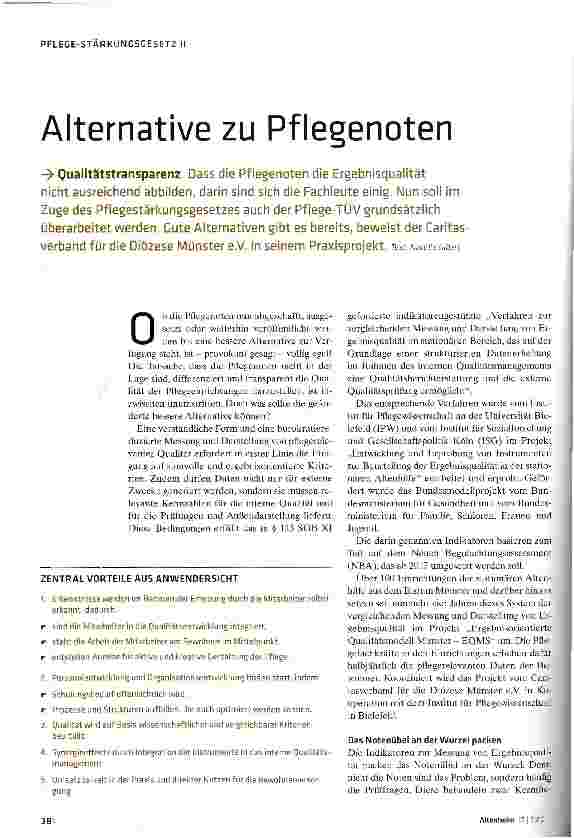 Vorschauseite 1: Alternative zu Pflegenoten