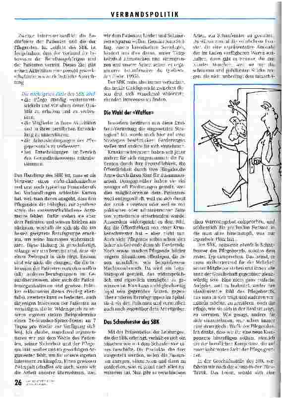 Vorschauseite 2: Die Vertretung dreier Interessen - ein Balanceakt Die Arbeit des SBK hinter den Kulissen