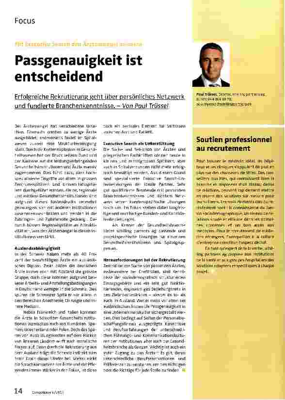 Vorschauseite 1: Passgenauigkeit ist entscheidend