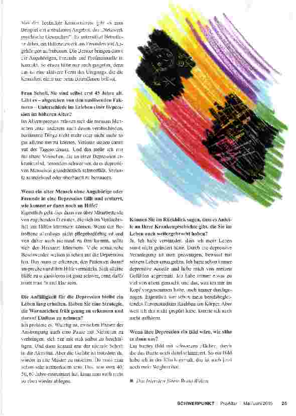 Vorschauseite 3: „Ich muss die Krankheit anerkennen, das ist der Weg hinaus Von der Erstarrung in die Bewegung -vom Umgang mit der Depression