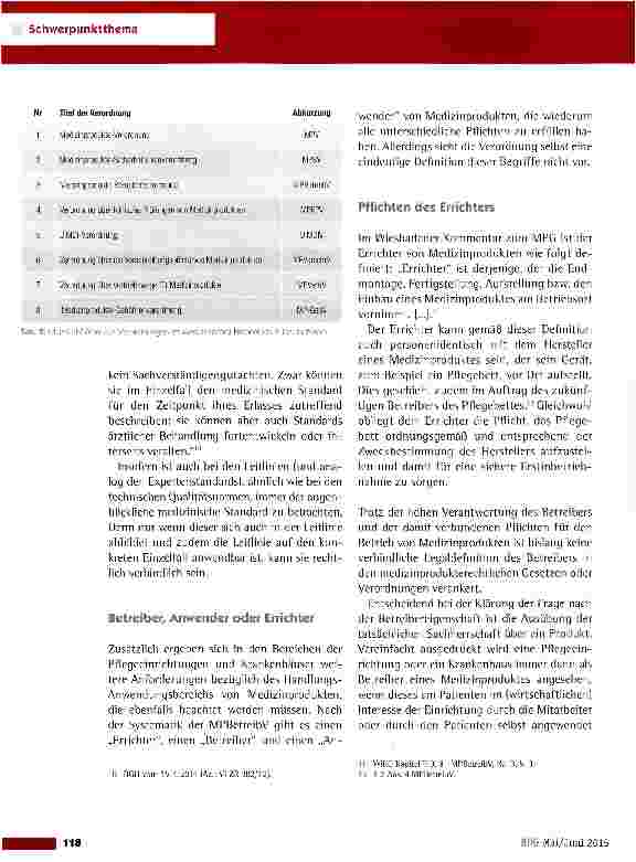 Vorschauseite 5: Medizinprodukte in Pflegeeinrichtungen - Anforderungen und Pflichten für Betreiber und Anwender