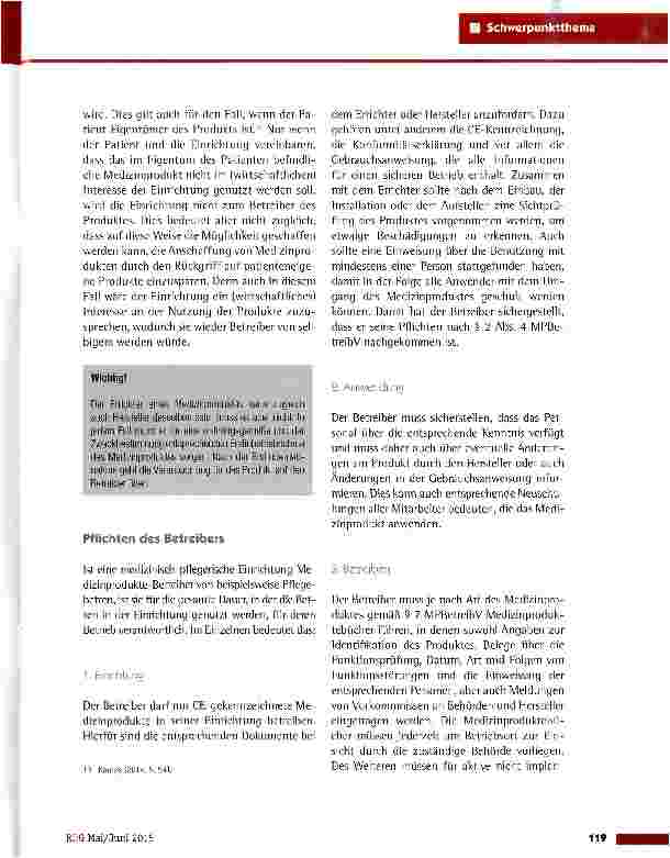 Vorschauseite 6: Medizinprodukte in Pflegeeinrichtungen - Anforderungen und Pflichten für Betreiber und Anwender
